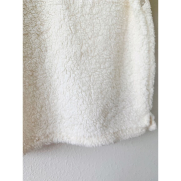Bobbie Brooks White Fleece Pullover SzM - Picture 3 of 5